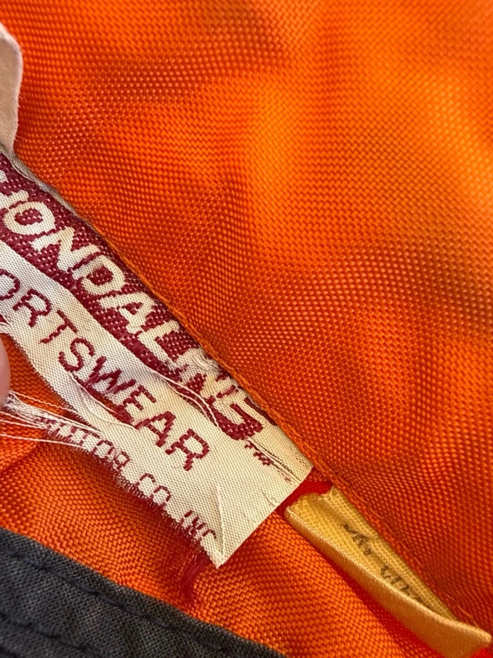 Vintage 60s Honda Motorcycle Racing Jacket Orange Striped